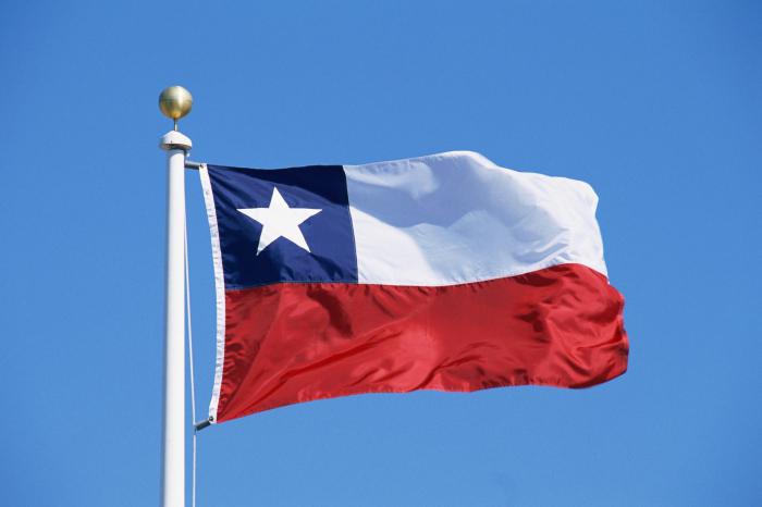 Знамето на Чили: снимка